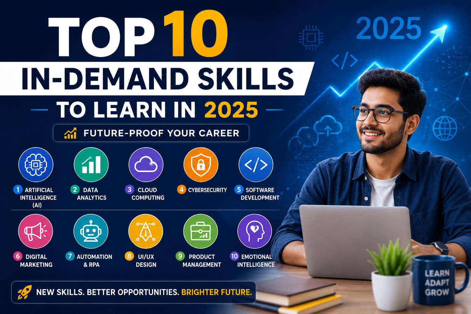 Top 10 In-Demand Skills to Learn in 2025